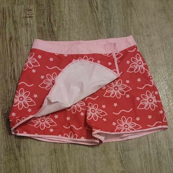 No Boundaries Girls Board Short Skort ~ Sz 14/16 ~ Pink ~ Floral ~ Short - Picture 2 of 5